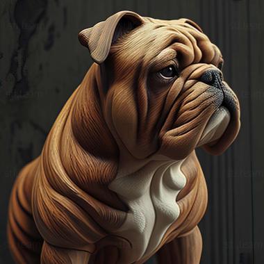 3D model Bulldog campeiro dog (STL)